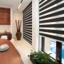 PERSIANA DIM OUT SHEER DUO COLOR CHOCOLATE 100 X 220 CM
