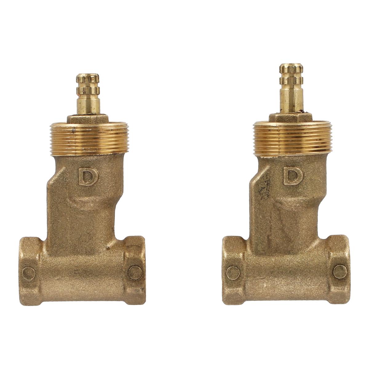 Juego de llaves para empotrar duomando 9 x 5 x 3 cm dorado dica 2 piezas