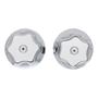 JUEGO DE MANERALES DUOMANDO 6.4 X 4 CM PLATA URREA 2 PIEZAS