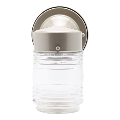 LÁMPARA PARA PARED CFL O LED 18.5 X 13.9 X 11.3 CM GRIS