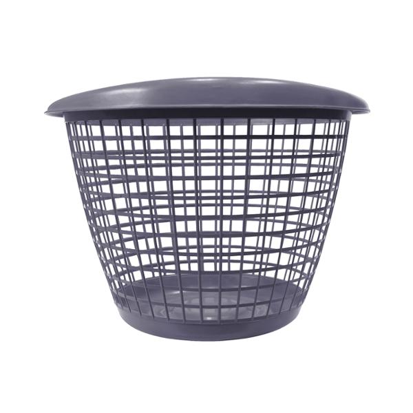 BELVIT WC Sospeso Manhattan Grigio, Design Senza Brida, Coperchio Soft Close, Sciacquone Profondo, 48x35x33 Cm