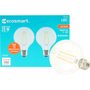 FOCO LED G25 ECOSMART 3 W 350 LÚMENES LUZ AMARILLA 2 PIEZAS