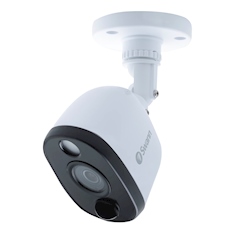swann cámara de seguridad 1080p para exteriores con luz warning light y detección térmica