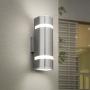 LÁMPARA DE PARED LED 33.27 X 10.92 X 12.9 CM PLATEADO