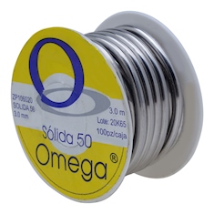 iusa soldadura sólida de 198 g 50/50 3 mm plata omega