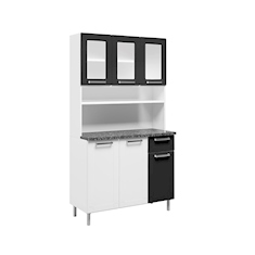 ALACENA BERTOLINI MULTIPLA 1.05MT BLANCO NEGRO