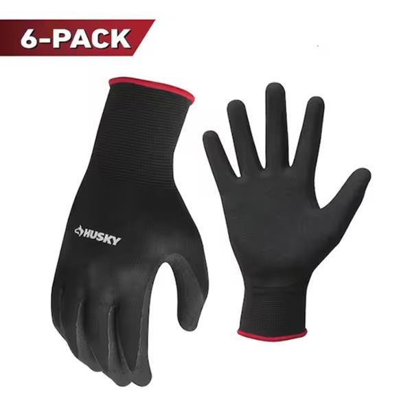 6 PARES DE GUANTES DE NITRILO TEXTURIZADO