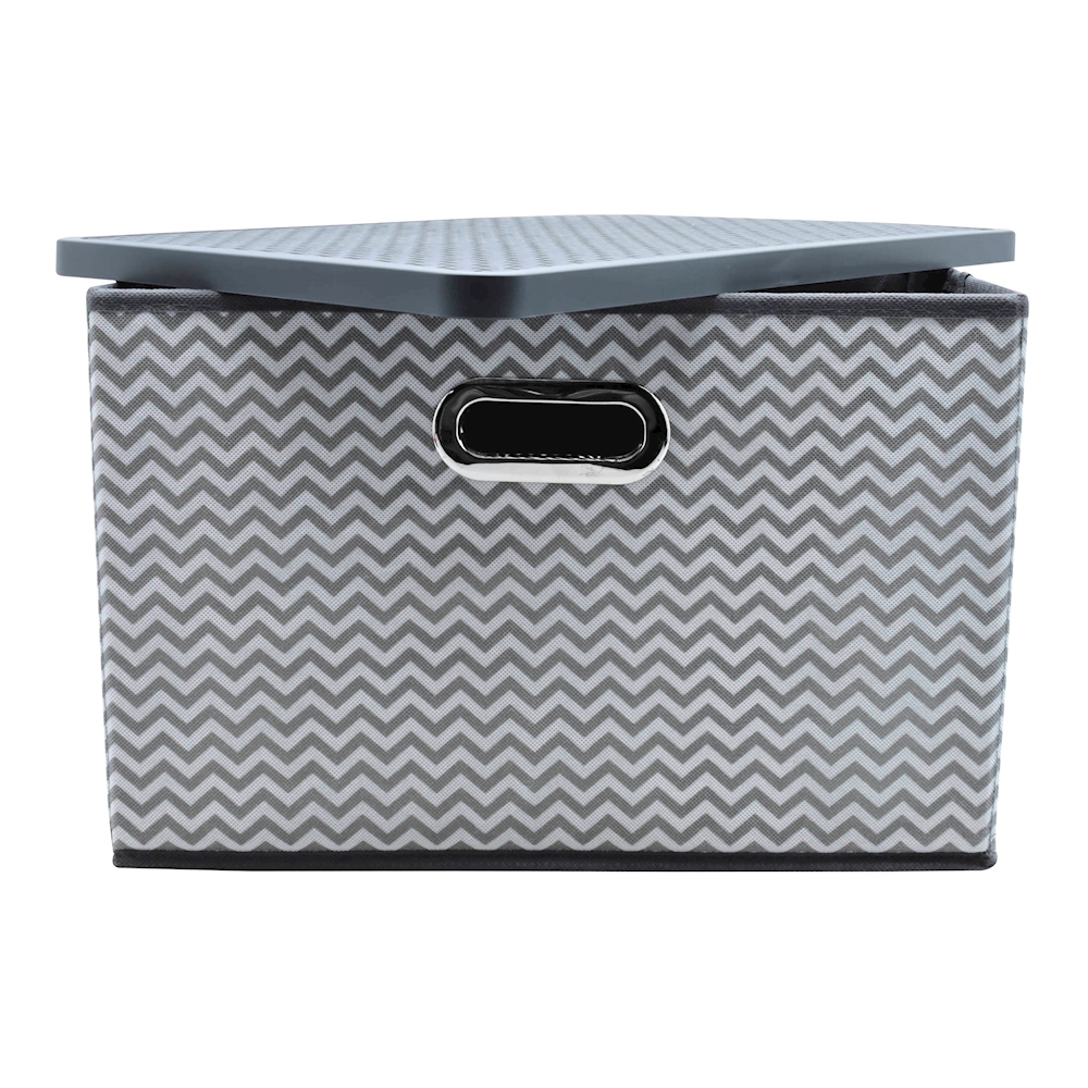 Caja decorativa Shagreen con tapa, cajas de almacenamiento de piel  sintética gris para hombres y mujeres, caja organizadora de decoración del  hogar