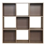 ORGANIZADOR DE 9 CUBOS DE MELAMINA 91.14 X 91.14 X 29.54 CM LATTE