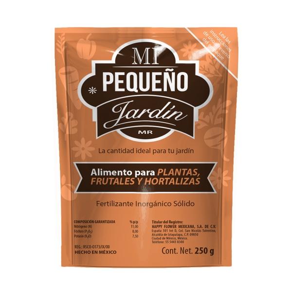 FERTILIZANTE INORGÁNICO SÓLIDO 250 GR MI PEQUEÑO JARDÍN