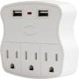 MULTICONTACTO DE PARED CON ENTRADAS USB HIGH POWER