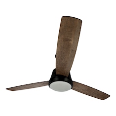 hampton bay ventilador de techo caprice roble 52" con led integrado y 3 aspas