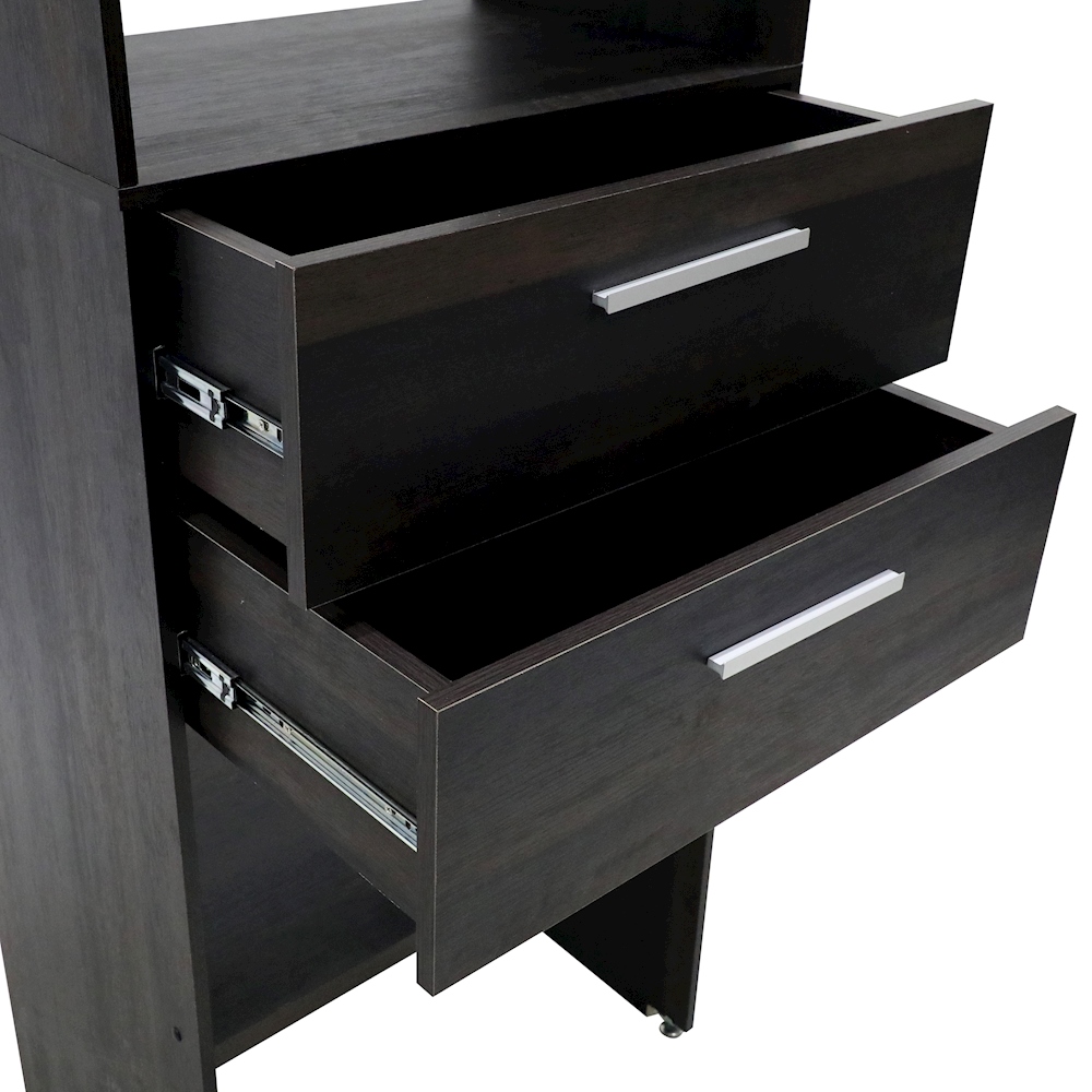 CLÓSET 2 CAJONES CON ENTREPAÑOS EXPRESSO The Home Depot México