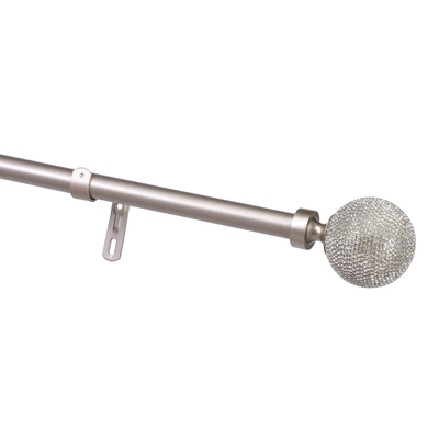 CORTINERO AJUSTABLE DE METAL PLATA 6.5 CM X 3,05 M | The Home Depot México