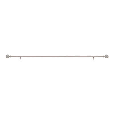 CORTINERO AJUSTABLE DE METAL PLATA 6.5 CM X 3,05 M