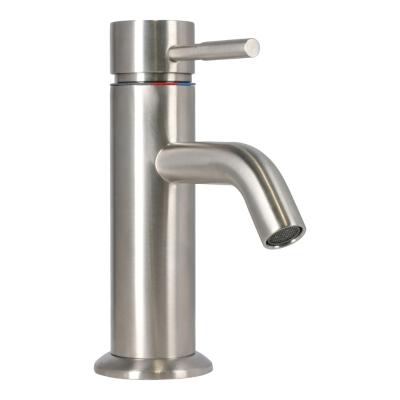 LLAVE MEZCLADORA PARA BAÑO MONOMANDO 1 ORIFICIO ACERO INOXIDABLE