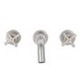 LLAVE MEZCLADORA PARA BAÑO DUOMANDO 8 PULGADAS ACERO INOXIDABLE