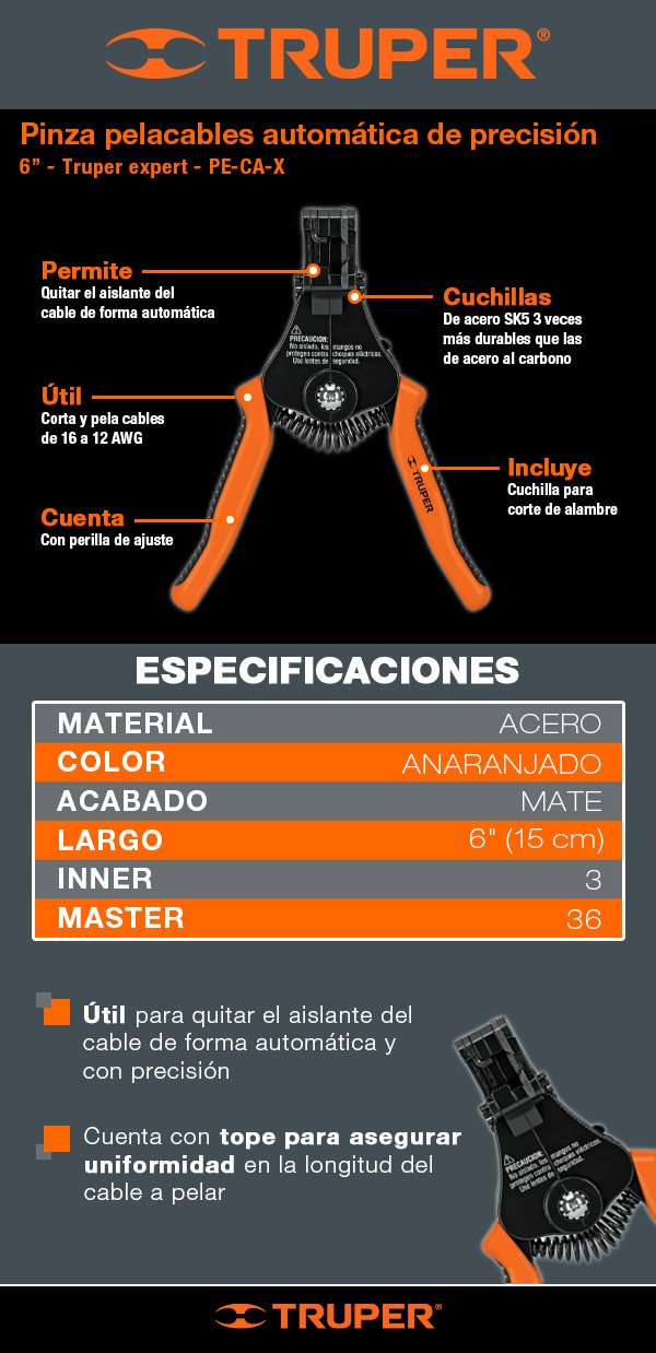 PINZAS PELACABLES TRUPER ANTES VS DESPUES. 