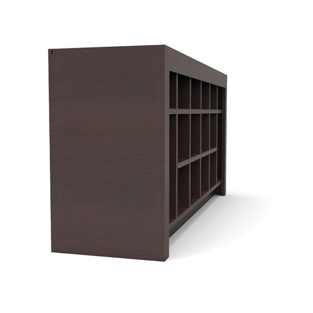 TRICK! ZAPATERA 16 NICHOS COLOR WENGUE MEDIDAS 120X60X36 The Home