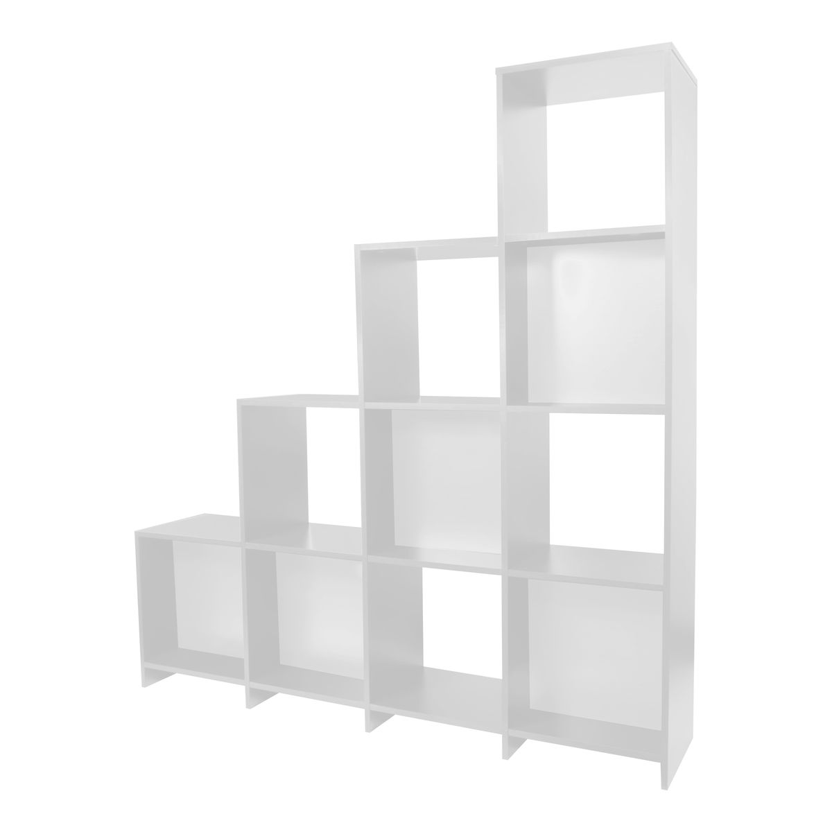 TRICK! LIBRERO ESCALERA 10 NICHOS COLOR BLANCO MEDIDAS 167X160X30 The