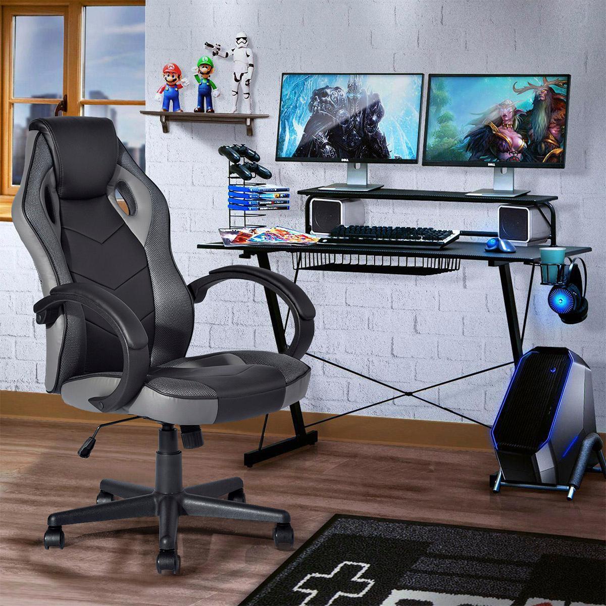 SILLA GAMER ERGONOMICA LINTON GRIS The Home Depot México