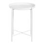 MESA DE CENTRO PLEGABLE DE METAL 53.5 X 43.5 X 43.5 CM BLANCO