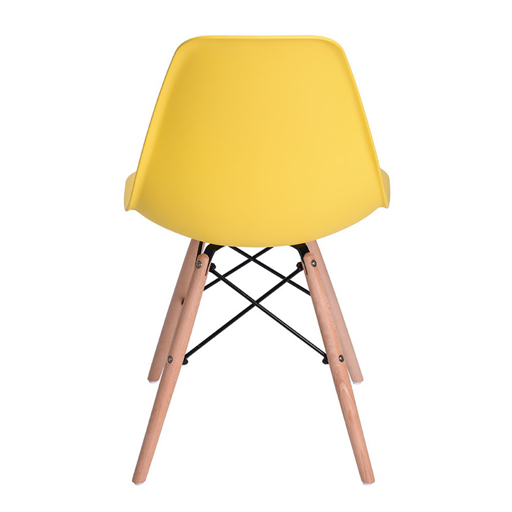 SET DE SILLAS DE PLÁSTICO 81.5 X 45 X 52.5 CM AMARILLO 4 PIEZAS The
