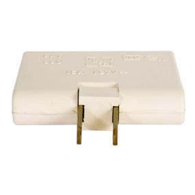 CONTACTO TRIPLE 6.38 X 1.37 X 5.91 CM MARFIL IUSA