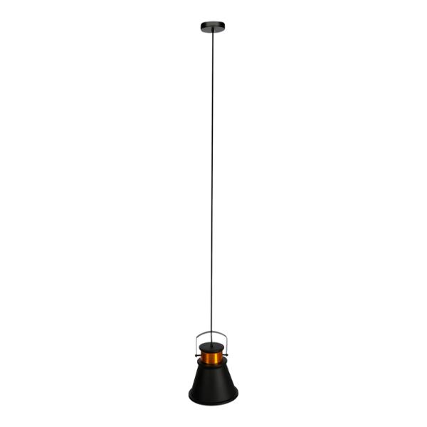 LÁMPARA COLGANTE INCANDESCENTE 180 X 25 CM NEGRO