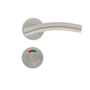 CERRADURA CON MANIJA PARA BAÑO 5.4 X 13.5 X 7.5 CM ACERO INOXIDABLE PLATA