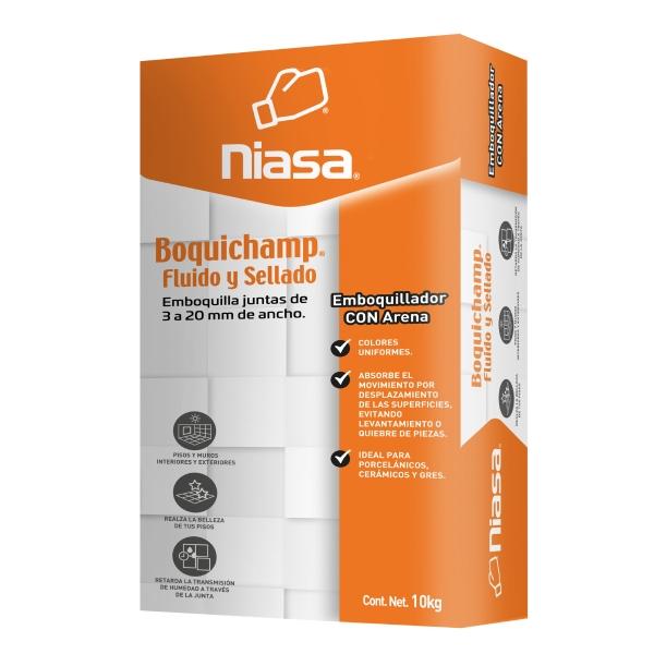 BOQUICHAMP FLUIDO Y SELLADO GRIS PERLA 10 KG