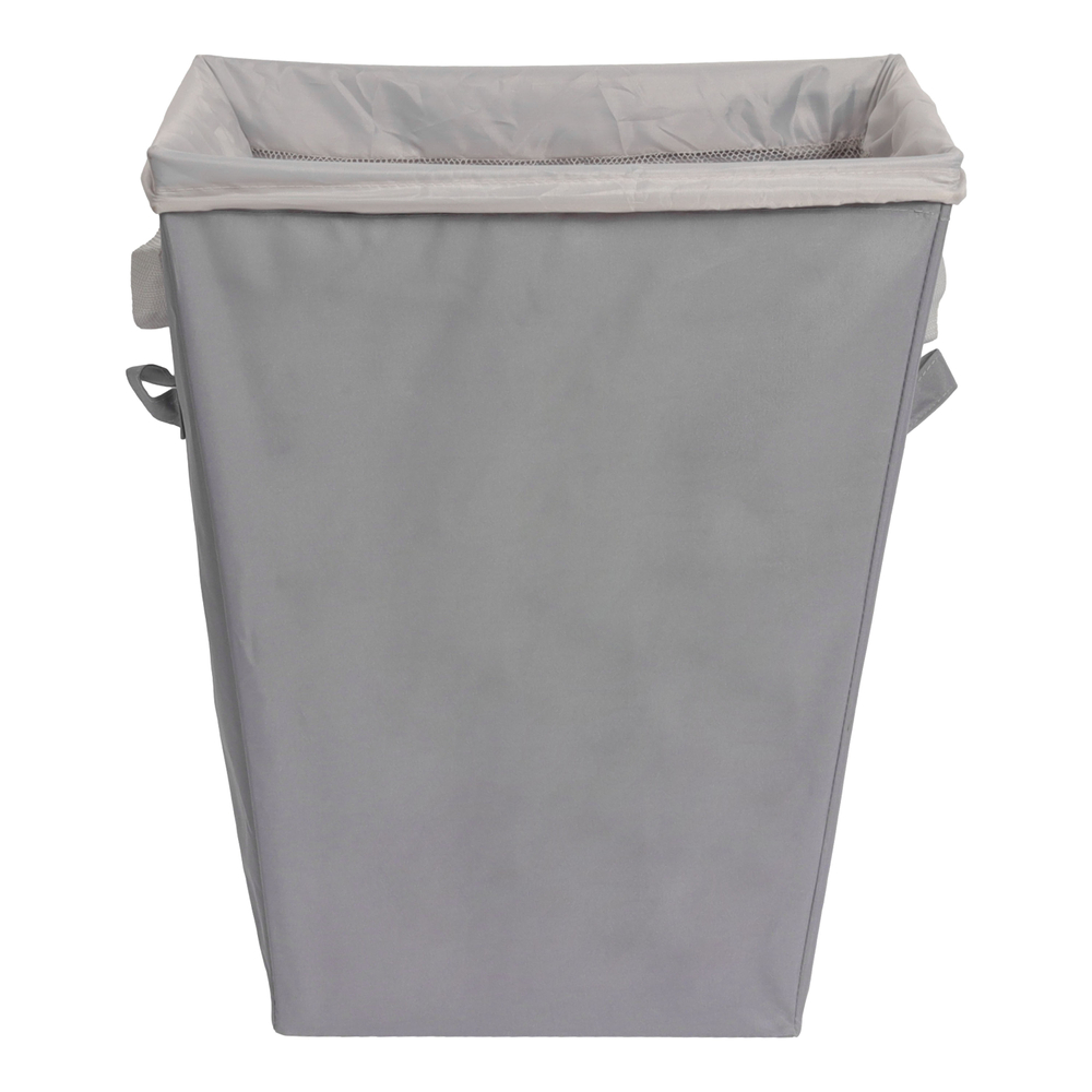 Cesto para ropa de poliéster 55.9 x 45.7 x 33 cm gris