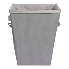 whitmor cesto para ropa de poliéster 55.9 x 45.7 x 33 cm gris