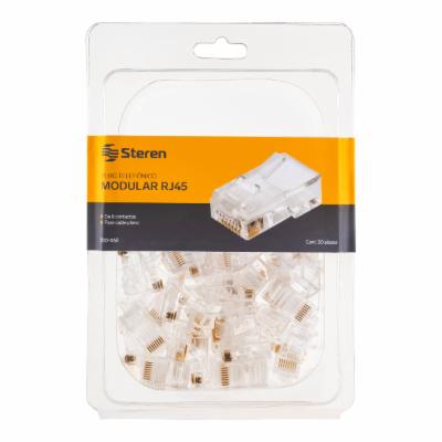INL InLine® Plug Modulare, telefonico, ISDN a crimpare su cavo piatto, RJ45 (8P