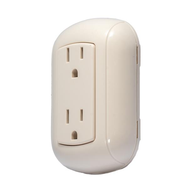 CONTACTO ATERRIZADO DÚPLEX DE SOBREPONER 15 AMP 127 V