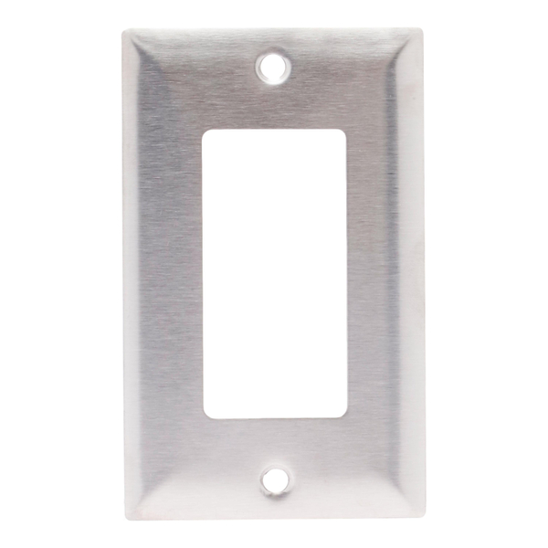 PLACA DECORATIVA DE ACERO INOXIDABLE PLATA