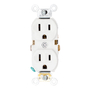 RECEPTÁCULO DÚPLEX BLANCO LEVITON