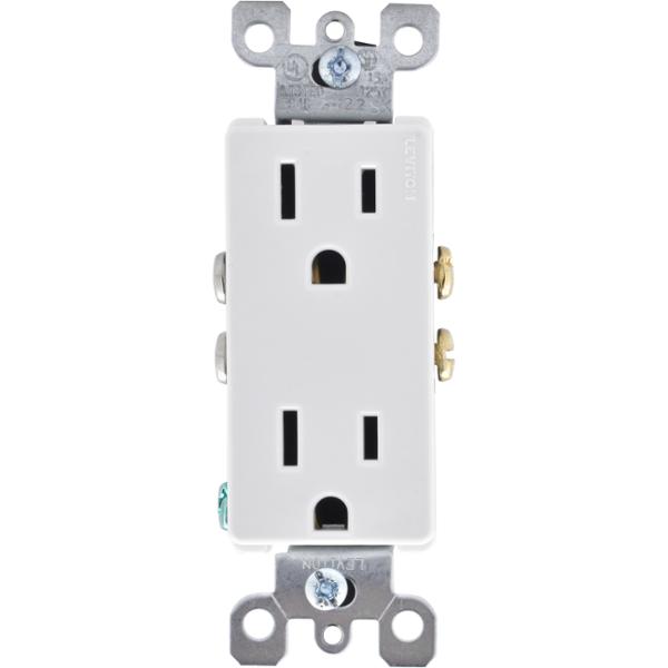 RECEPTÁCULO DÚPLEX BLANCO LEVITON