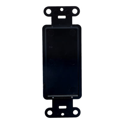 PLACA ADAPTADORA DECORATIVA DE PLÁSTICO NEGRO