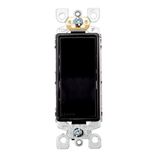 INTERRUPTOR DE 3 VÍAS NEGRO LEVITON