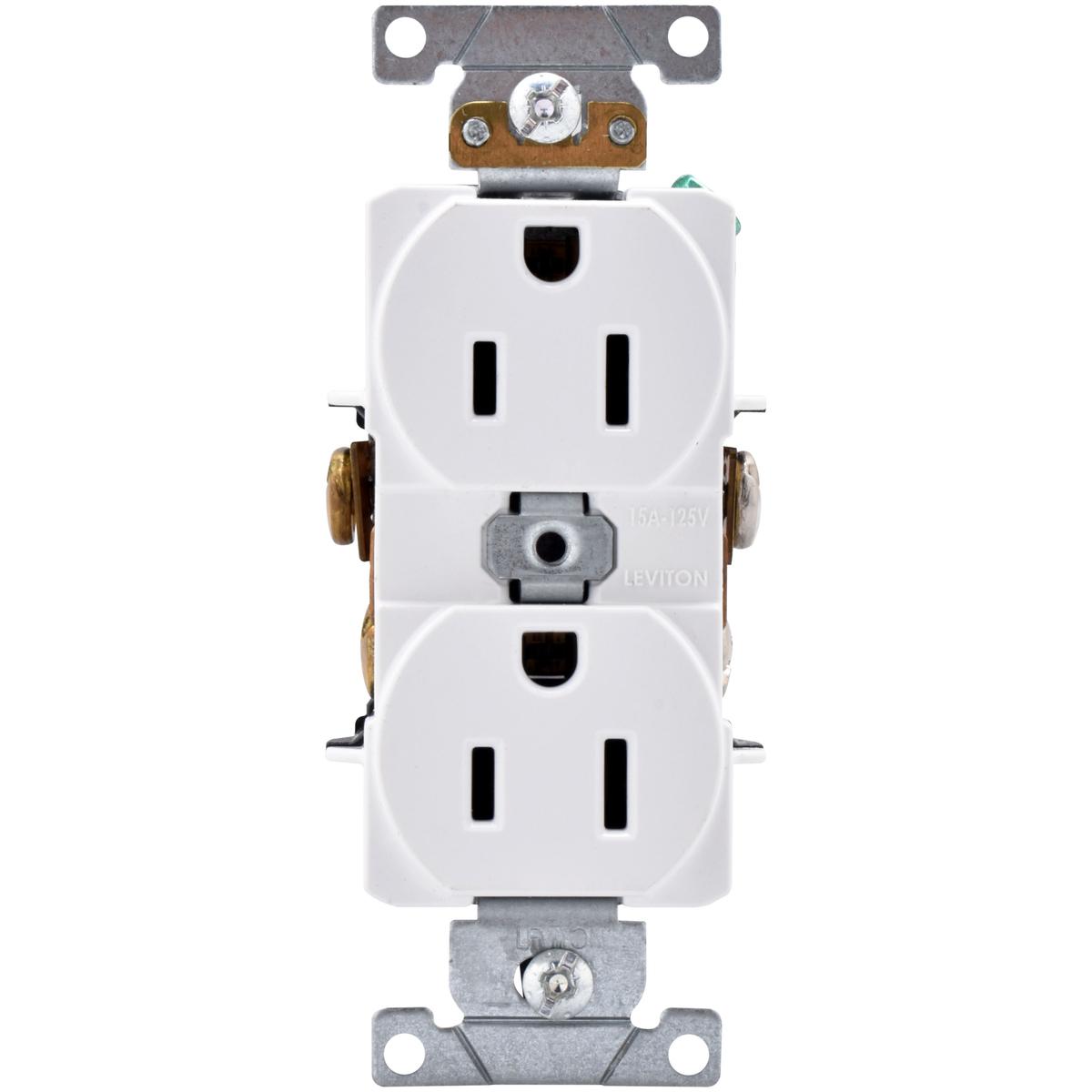 Contacto dúplex blanco leviton