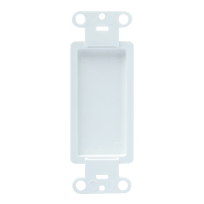 PLACA ADAPTADORA DECORATIVA DE PLÁSTICO BLANCO