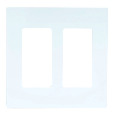 PLACA DE 2 UNIDADES DE PLÁSTICO BLANCO