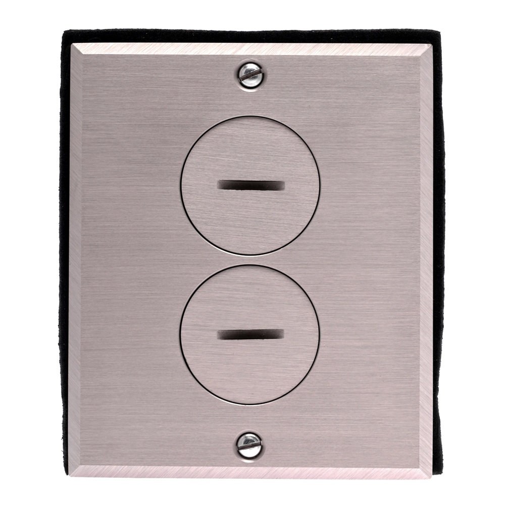 Placa piso recepta duplex 20a125v