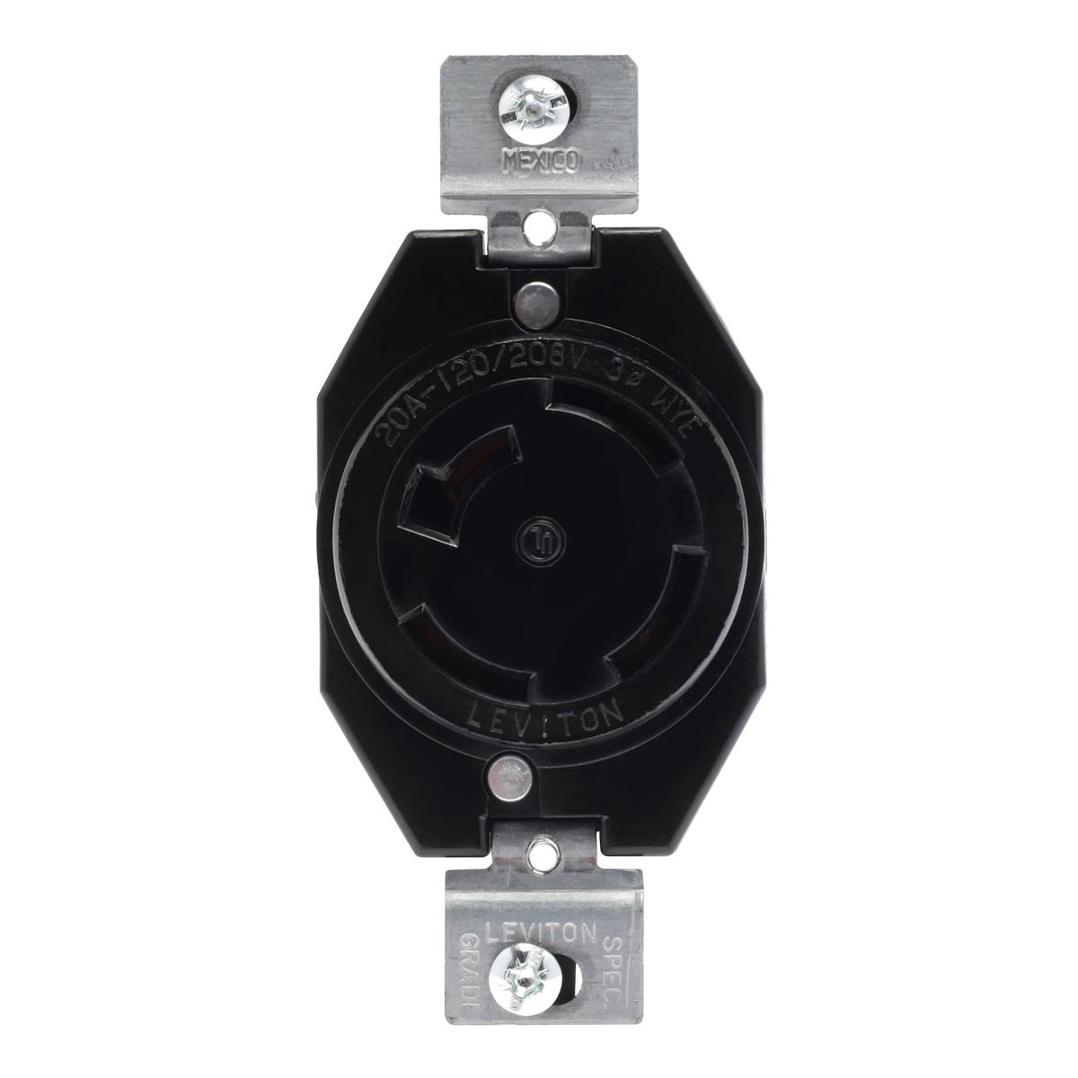 RECEPTÁCULO CON SEGURO EMPOTRABLE NEGRO LEVITON | The Home Depot México ...