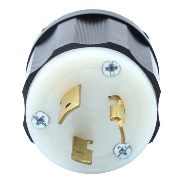 CLAVIJA CON SEGURO 8.5 X 5.2 CM NEGRO LEVITON