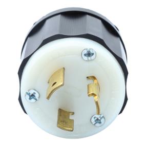 CLAVIJA CON SEGURO 8.5 X 5.2 CM NEGRO LEVITON