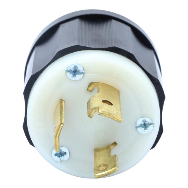 CLAVIJA CON SEGURO 8.5 X 5.2 CM NEGRO LEVITON