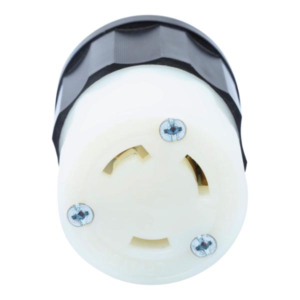 CONECTOR CON SEGURO 9 X 5.2 CM BLANCO LEVITON