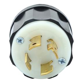CLAVIJA CON SEGURO 9.4 X 5.5 CM NEGRO LEVITON